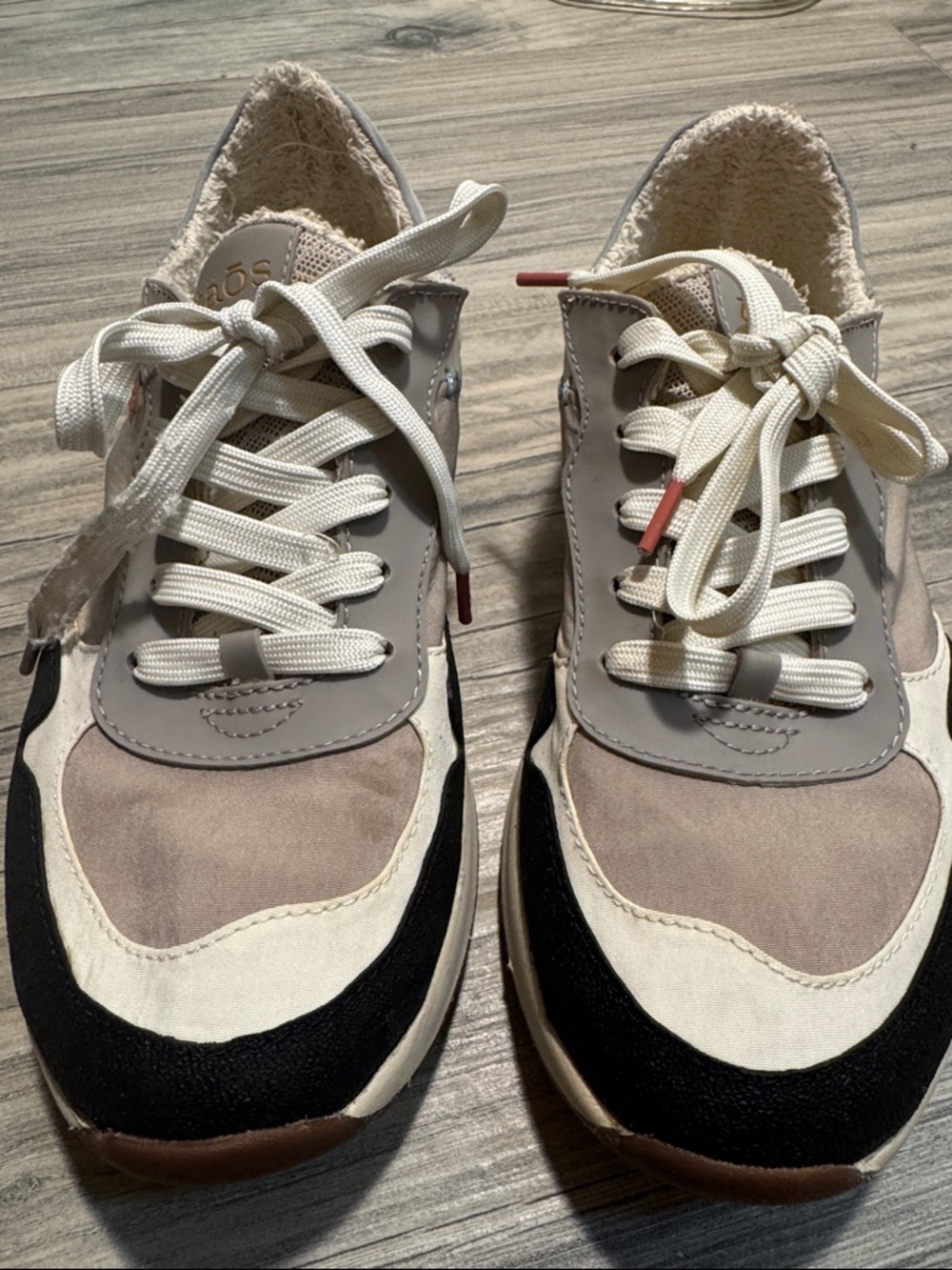 Taos Beige/Periwinkle/Gray Low-Top Slip-On Sneakers - Picture 7 of 11